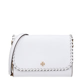 Tory Burch White Leather Clutch Bag